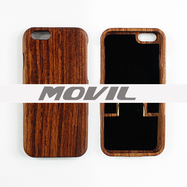 Np-2384 Funda de auténtica madera de bambú para iPhone 6-0